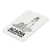 Nationalpark Acadia Lighthouse Kunst, Dichtung und Magnet (Linke Seite)