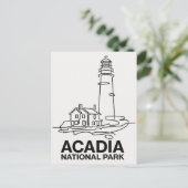 Nationalpark Acadia Lighthouse Kunst, Dichtung und Postkarte (Stehend Vorderseite)