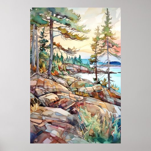 Nationalpark Acadia Poster (Vorne)