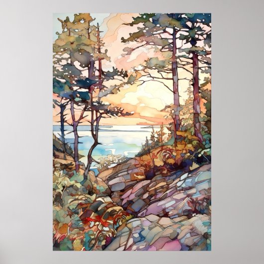 Nationalpark Acadia Poster (Vorne)
