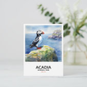 Nationalpark Acadia - Puffin Postkarte (Stehend Vorderseite)