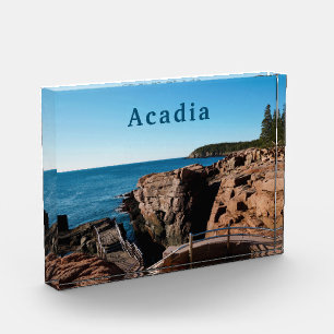 Nationalpark Acadia Thunder Hole Maine Fotoblock