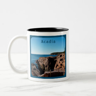Nationalpark Acadia Thunder Hole Maine Zweifarbige Tasse