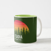Nationalpark Acadia Zweifarbige Tasse (VorderseiteRechts)
