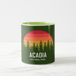 Nationalpark Acadia Zweifarbige Tasse