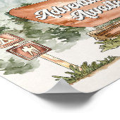 Nationalpark Adventure Awaits-Zeichen Poster (Ecke)