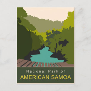 Nationalpark Amerikanisch-Samoa Minimal Postkarte