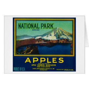 Nationalpark-Apple-Kiste LabelHood Fluss ODER
