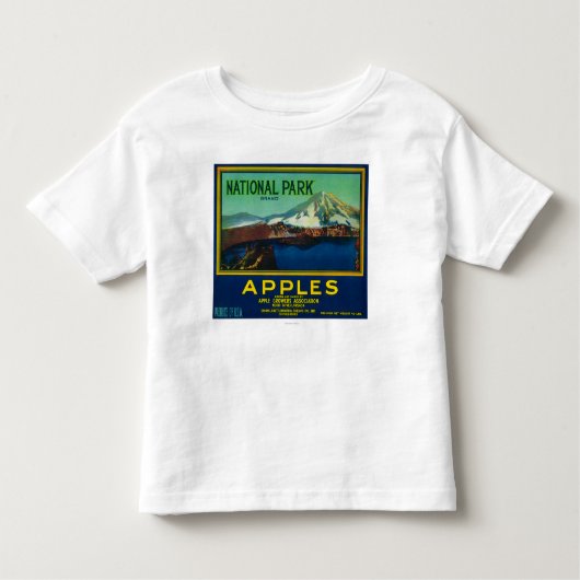 Nationalpark-Apple-Kiste LabelHood Fluss ODER Kleinkind T-shirt (Vorderseite)