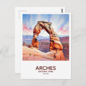 Nationalpark Arches - Delikatessen Postkarte (Vorne/Hinten)