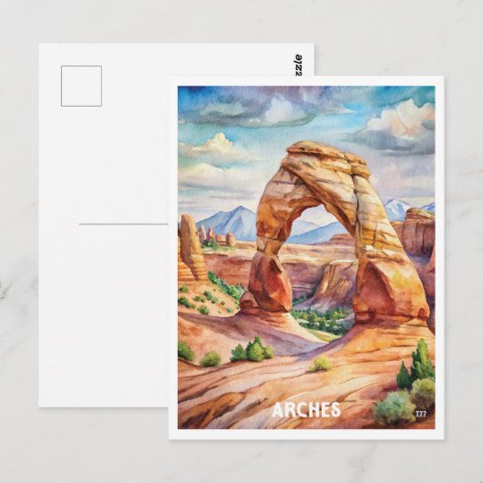 Nationalpark Arches Postkarte (Vorne/Hinten)