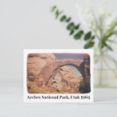 Nationalpark Arches Utah 1964 Postkarte (Stehend Vorderseite)