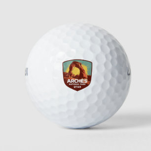 Nationalpark Arches Utah Reisemblem Golfball