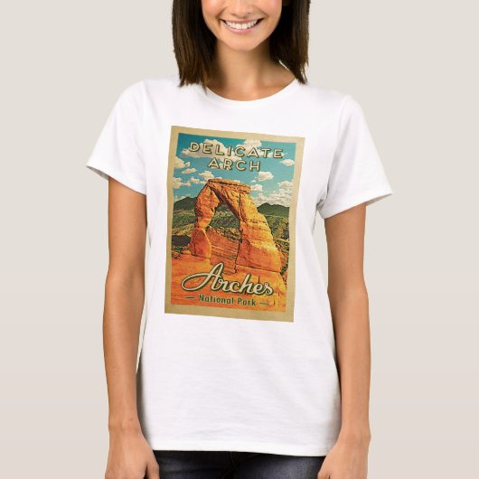 Nationalpark Arches - Vintager, delikater Arche T-Shirt (Vorderseite)