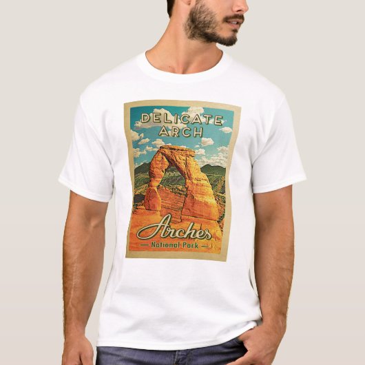 Nationalpark Arches - Vintager, delikater Arche T-Shirt (Vorderseite)