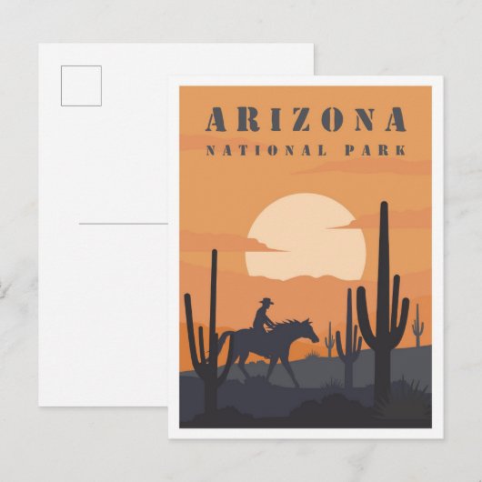 Nationalpark Arizona Postkarte (Vorne/Hinten)