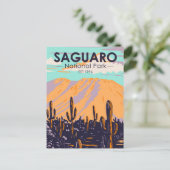 Nationalpark Arizona Wasson Peak Vintag Postkarte (Stehend Vorderseite)