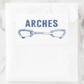 Nationalpark Arkadengarten Rechteckiger Aufkleber (Tasche)