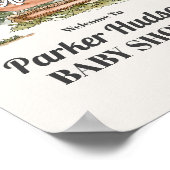 Nationalpark Babydusche Begrüßungszeichen Poster (Ecke)