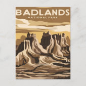 Nationalpark Badlands Postkarte (Vorderseite)