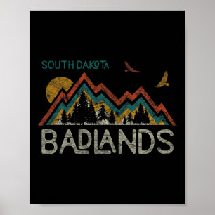 Nationalpark Badlands South Dakota Der Mount Rush Poster
