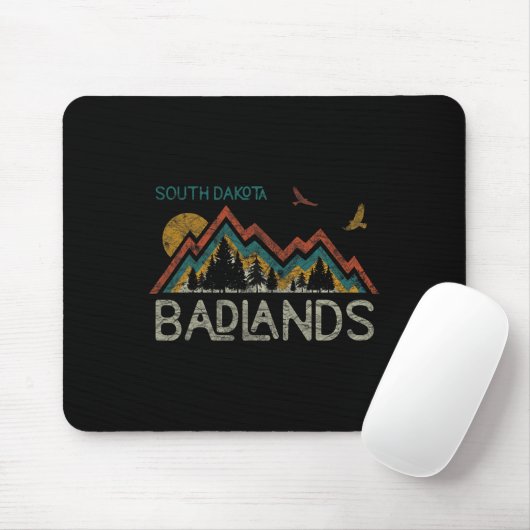 Nationalpark Badlands Süd-Dakota Der Park der Vill Mousepad (Mit Mouse)