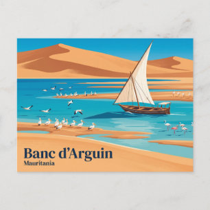 Nationalpark Banc d'Arguin Mauretanien Postkarte