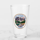 Nationalpark Banff Aquarellmalerei Glas (Vorderseite)