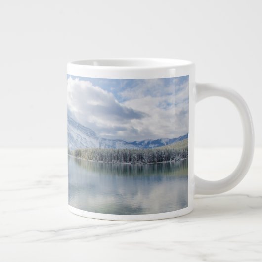Nationalpark Banff im Winter Jumbo-Tasse (Rechts)