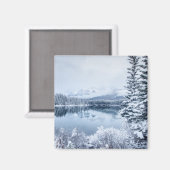 Nationalpark Banff im Winter Magnet (Vorderseite/Rückseite)
