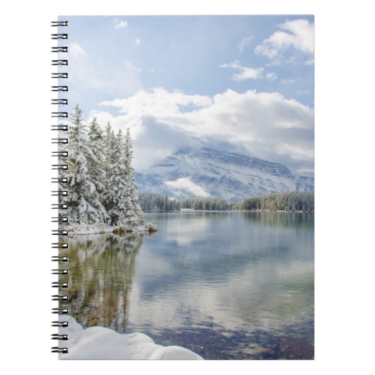 Nationalpark Banff im Winter Notizblock (Vorderseite)