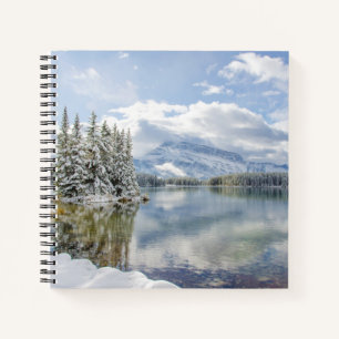 Nationalpark Banff im Winter Notizblock