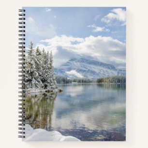 Nationalpark Banff im Winter Notizblock