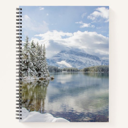 Nationalpark Banff im Winter Notizblock (Vorderseite)
