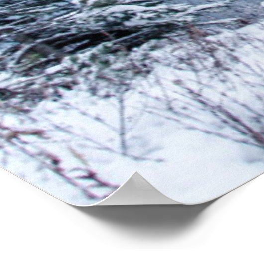 Nationalpark Banff im Winter Poster (Ecke)