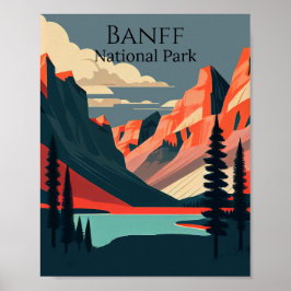 Nationalpark Banff Moderne Kunst Poster