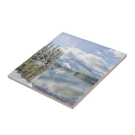 Nationalpark Banffs im Winter Fliese (Seite)