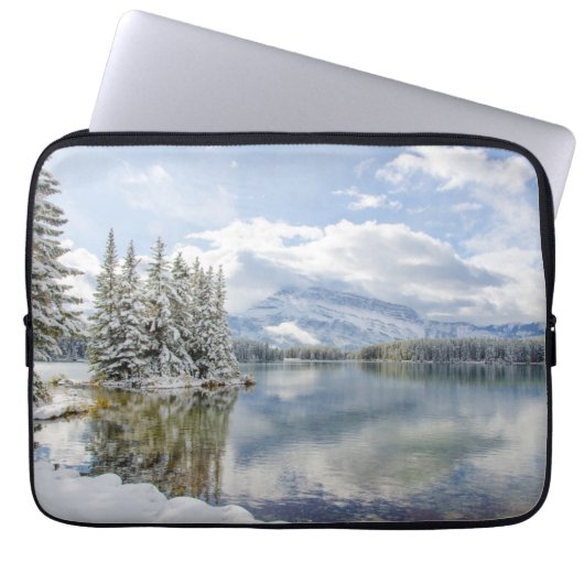 Nationalpark Banffs im Winter Laptopschutzhülle (Vorderseite)