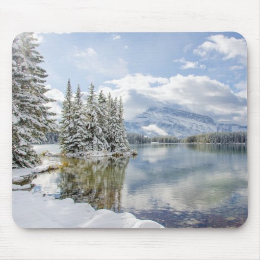 Nationalpark Banffs im Winter Mousepad (Vorne)