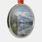 Nationalpark Banffs im Winter Ornament Aus Metall (Rechts)