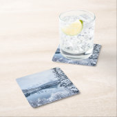 Nationalpark Banffs im Winter Rechteckiger Pappuntersetzer (Vor Ort)