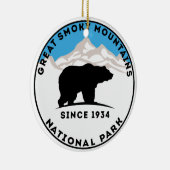 Nationalpark-Bär Great Smoky Mountains Keramikornament (Rechts)
