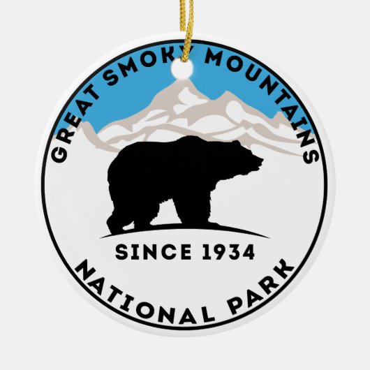 Nationalpark-Bär Great Smoky Mountains Keramikornament (Vorne)