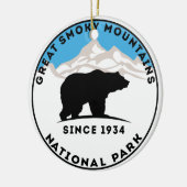 Nationalpark-Bär Great Smoky Mountains Keramikornament (Links)