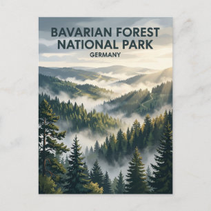 Nationalpark Bayerischer Wald Deutschland Postkarte
