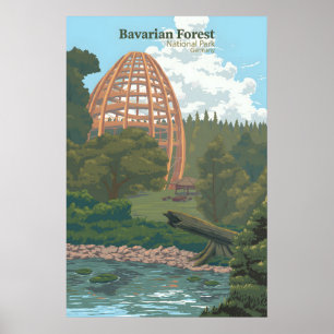 Nationalpark Bayerischer Wald Deutschland Reisen Poster