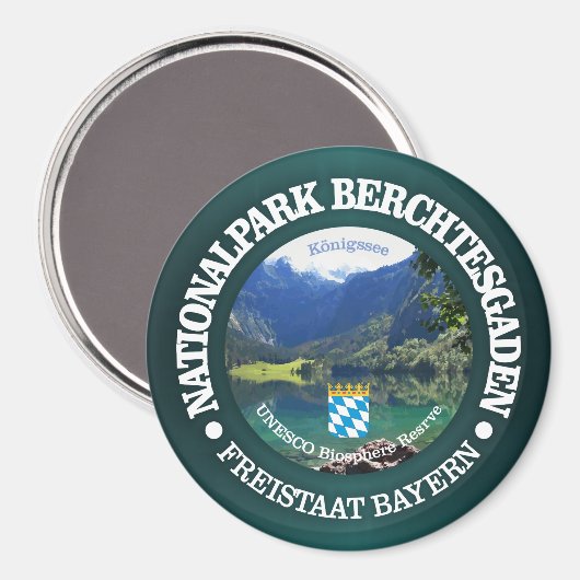 Nationalpark Berchtesgaden Magnet (Vorderseite/Rückseite)