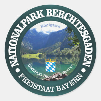 Nationalpark Berchtesgaden Runder Aufkleber