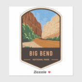 Nationalpark Big Bend Aufkleber (Blatt)