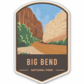 Nationalpark Big Bend Aufkleber (Vorderseite)